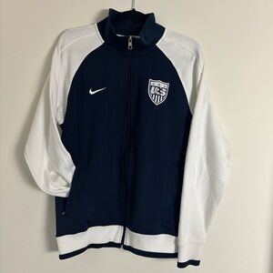 Nike Dark Blue and White Sports Jacket